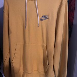 Nike Yellow Sweatshirt Hoodie Classic Design